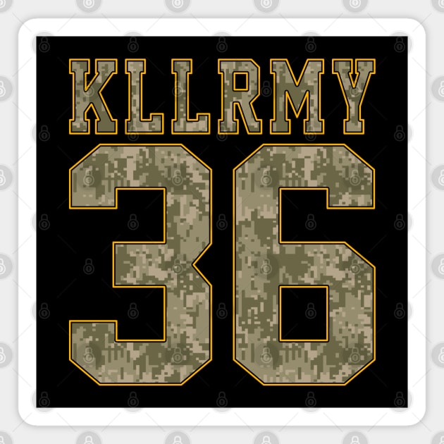 KLLRMY36camo Magnet by undergroundART